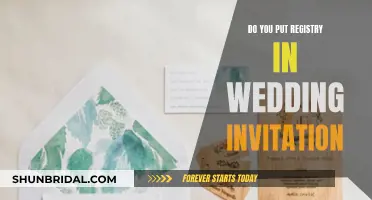 Wedding Invitation Etiquette: Including Your Registry Details