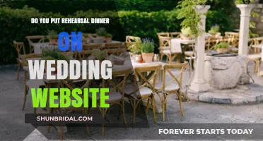Rehearsal Dinner Details: To Post or Not?
