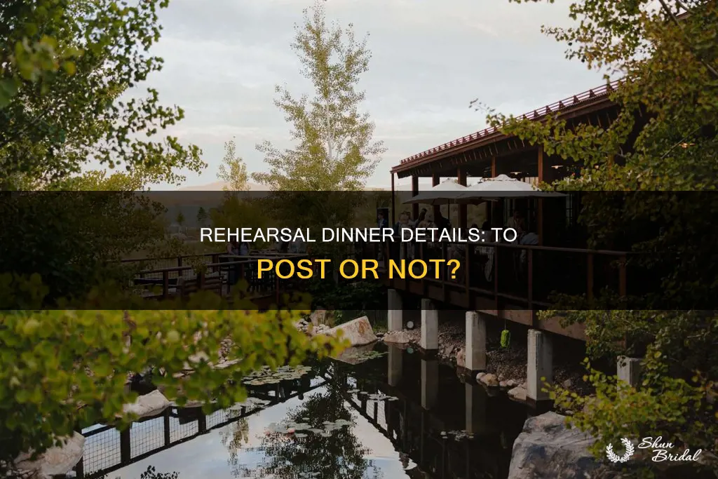 do you put rehearsal dinner on wedding website