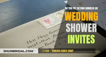 Etiquette Guide: Return Address on Wedding Shower Invites