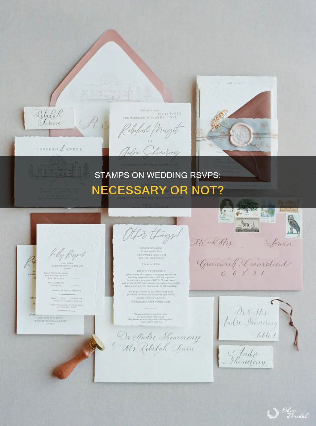 do you put stamps on wedding rsvp