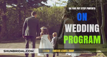 Wedding Programs: Step-Parents' Names