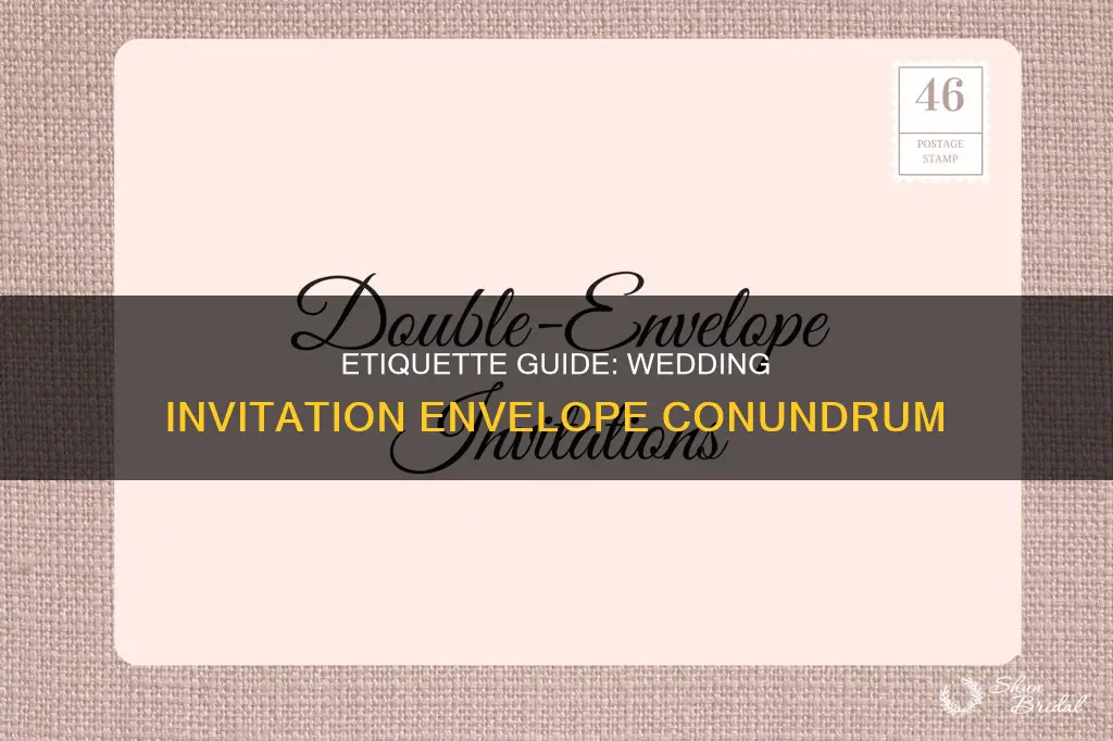 do you put wedding invitations envelope in another envelope