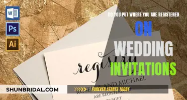 Wedding Invitation Etiquette: Sharing Registry Information