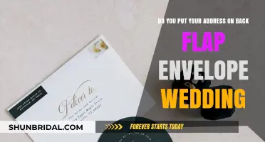 Addressing Wedding Envelopes: Back Flap Etiquette