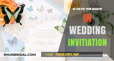 Etiquette Guide: Wedding Invites and Gift Registry Information