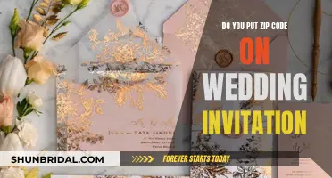 Wedding Invitation Etiquette: Zip Code Inclusion