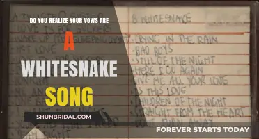 Your Vows Sound Like a Whitesnake Song: Do You Realize?