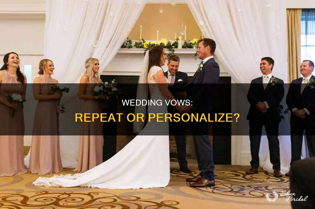 do you repeat wedding vows
