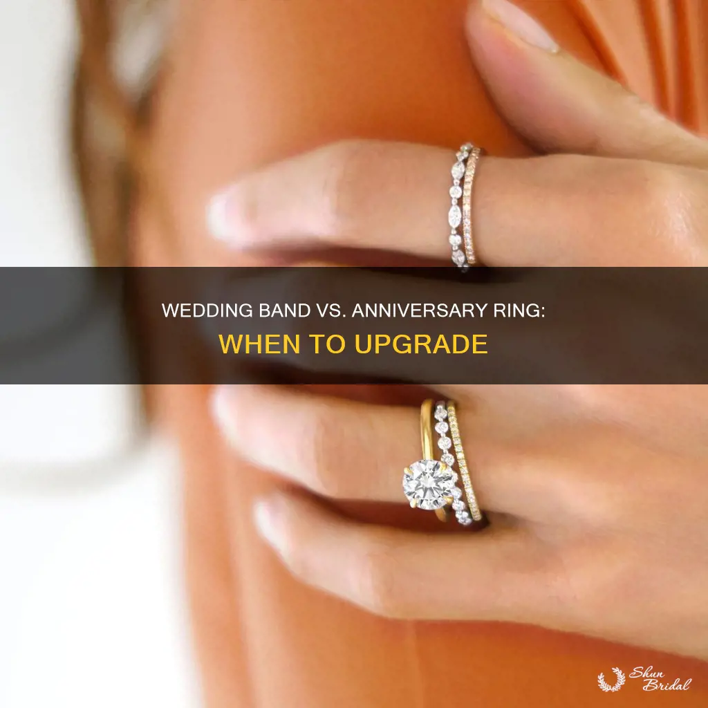 do you replace a wedding band with a anniversary ring