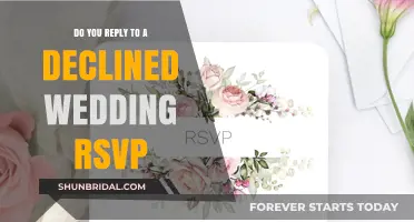RSVP Declines: What's the Wedding Etiquette?