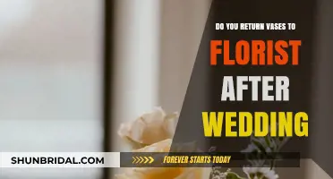 Should You Return Vases to Florists Post-Wedding?