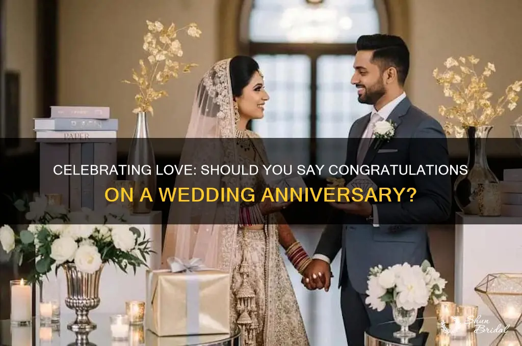 do you say congratulations for a wedding anniversary