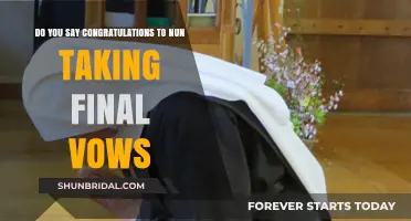Celebrating a Nun's Final Vows: Is 'Congratulations' Appropriate?