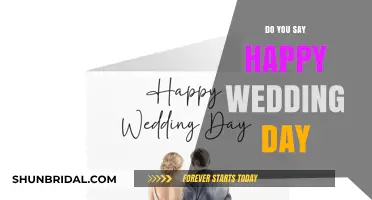 Happy Wedding Day: Is It the Right Phrase to Celebrate?