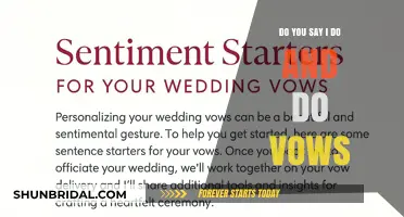 Saying 'I Do' and Crafting Meaningful Wedding Vows: A Guide