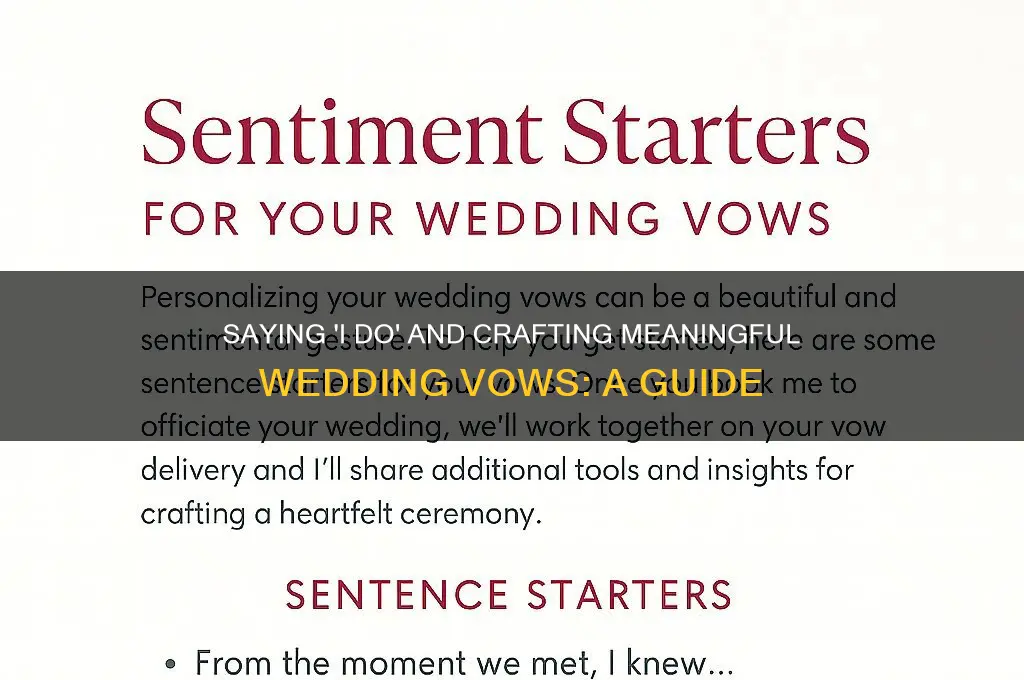 do you say i do and do vows