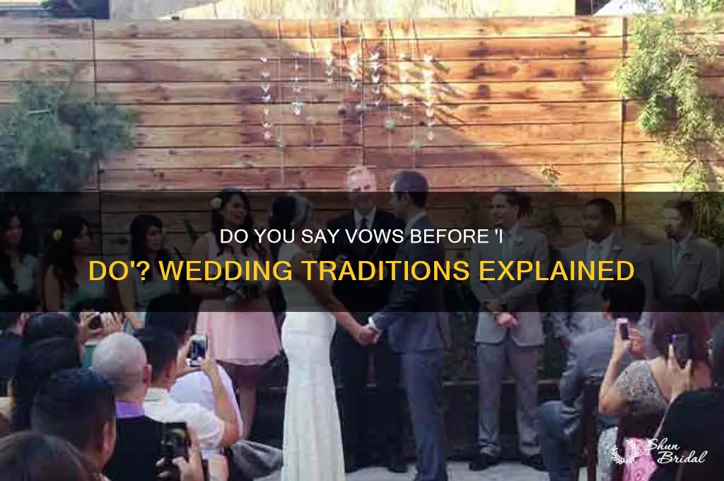 do you say vows before i do