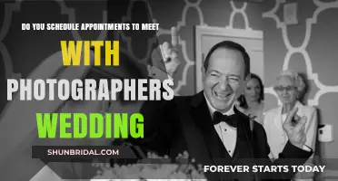 Planning Your Wedding Photos: Scheduling Appointments with Photographers
