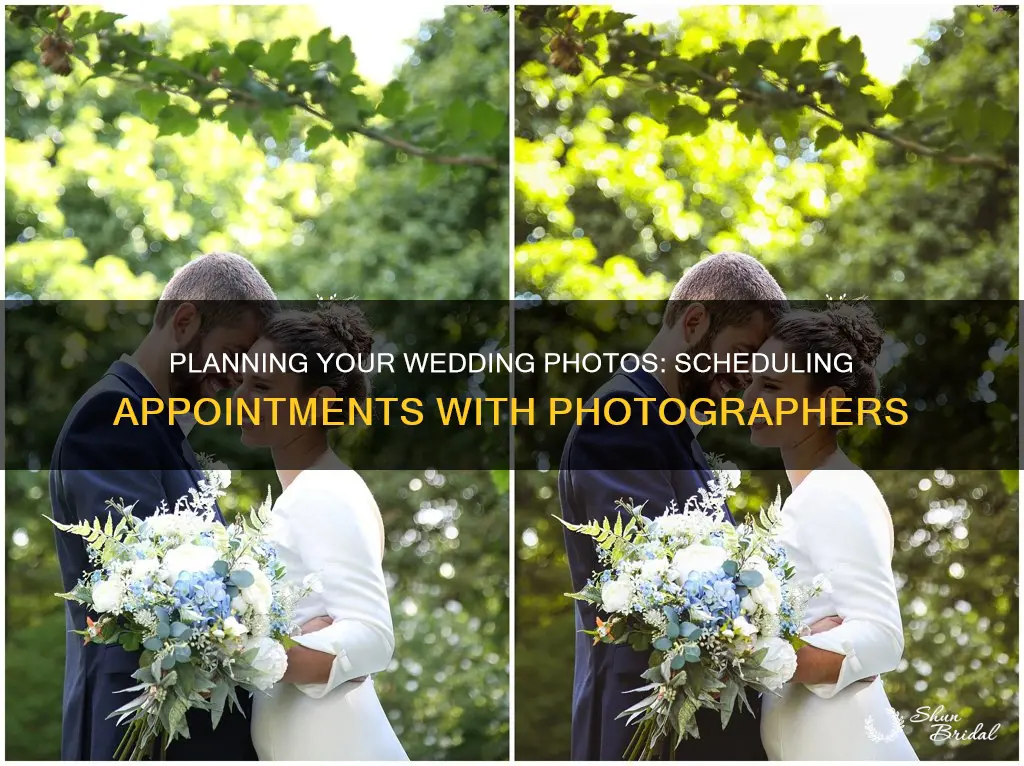 do you schedule appointments to meet with photographers wedding