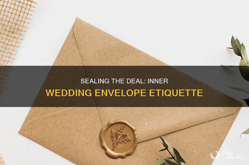 do you seal inner wedding envelope