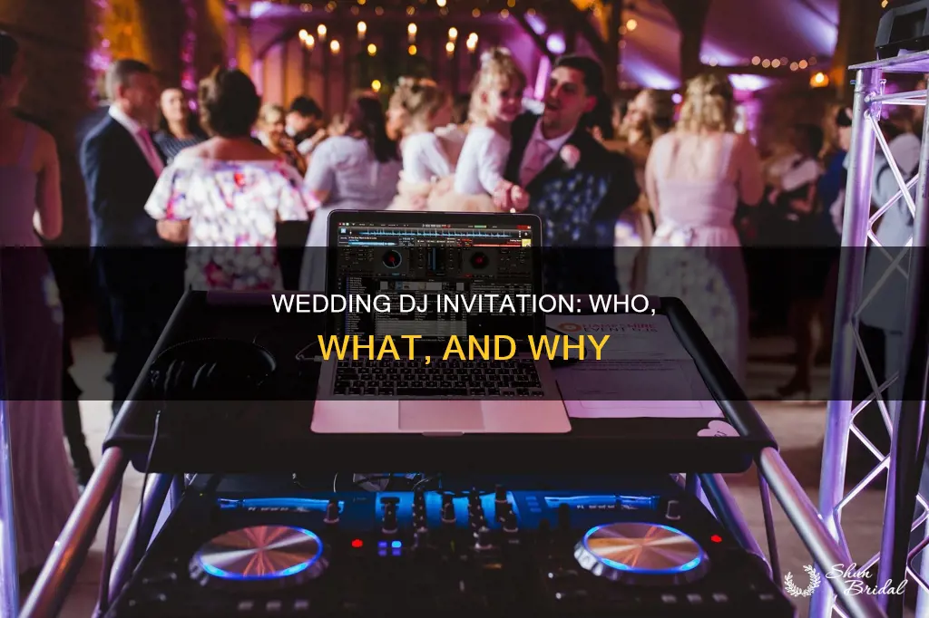 do you send a wedding invitation to the dj