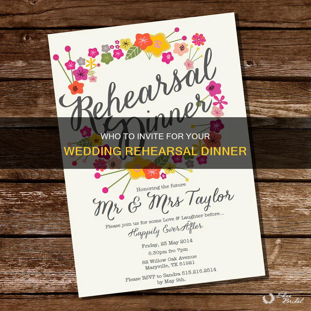 do you send invitations for a wedding rehearsal dinner