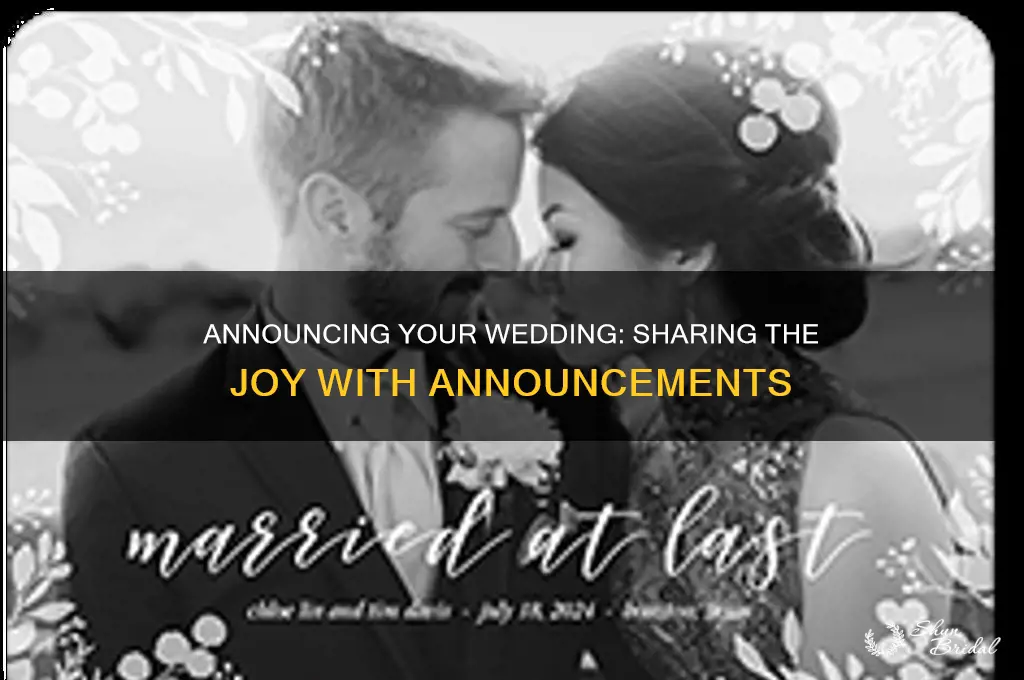 do you send out wedding announcements