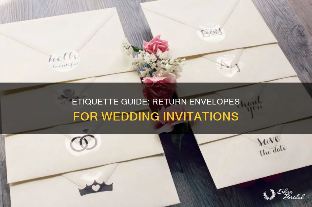 do you send return envelopes for wedding invitation