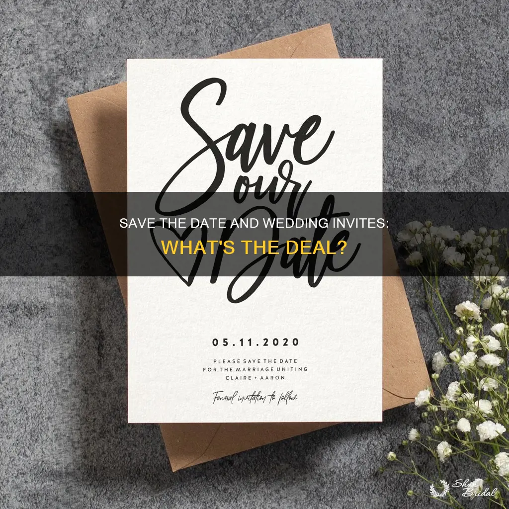 do you send save the date and wedding invitations