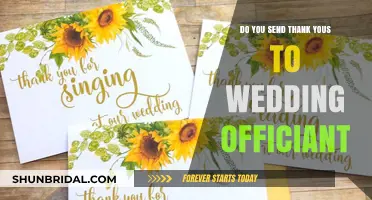 Should You Send a Thank You Note to Your Wedding Officiant?