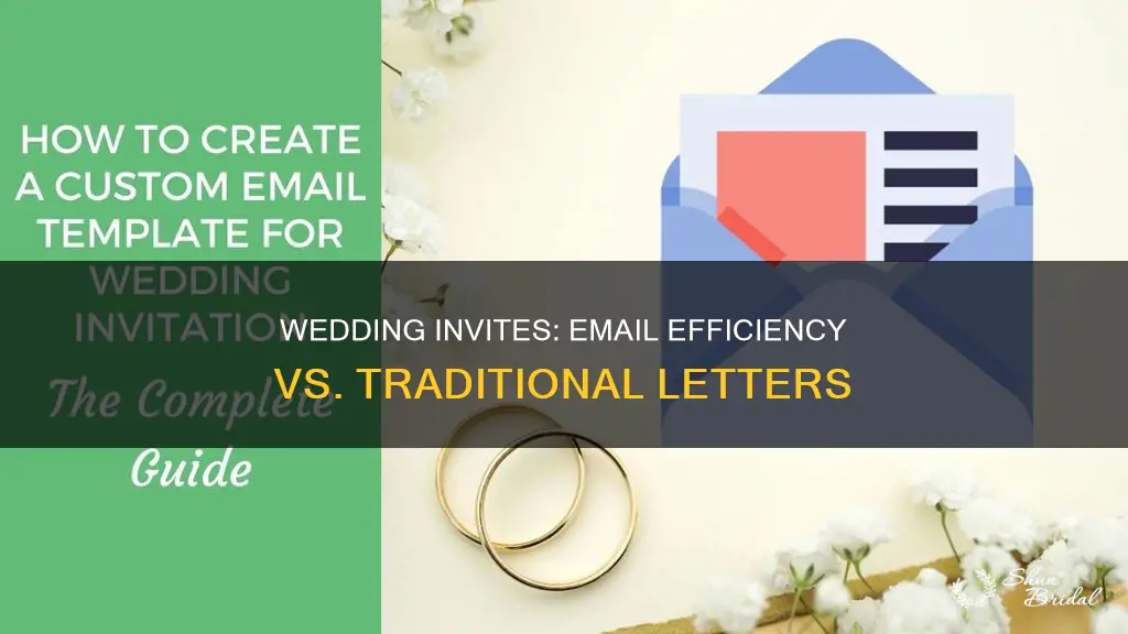 do you send wedding invitations by letter or by email