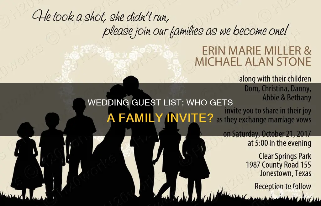 do you send wedding invitations to all family members