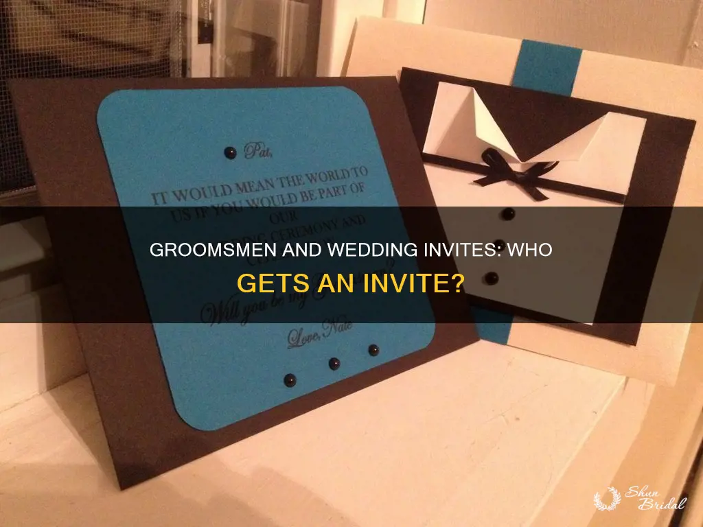 do you send wedding invites to groosmen