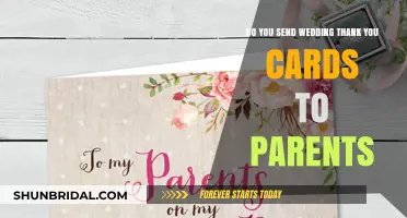 Should You Send Wedding Thank You Cards to Your Parents?