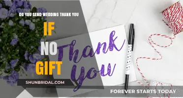 Should You Send Wedding Thank-You Notes When No Gift Is Received?