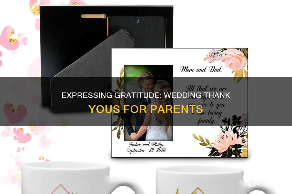 do you send wedding thank you to parents