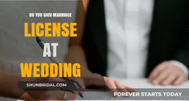 How to Sign a Marriage License at Your Wedding