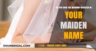 Maiden Name on the Wedding Register: What's the Deal?