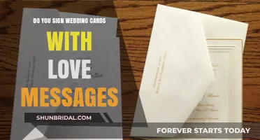 Should You Sign Wedding Cards with Love Messages? Etiquette Explained