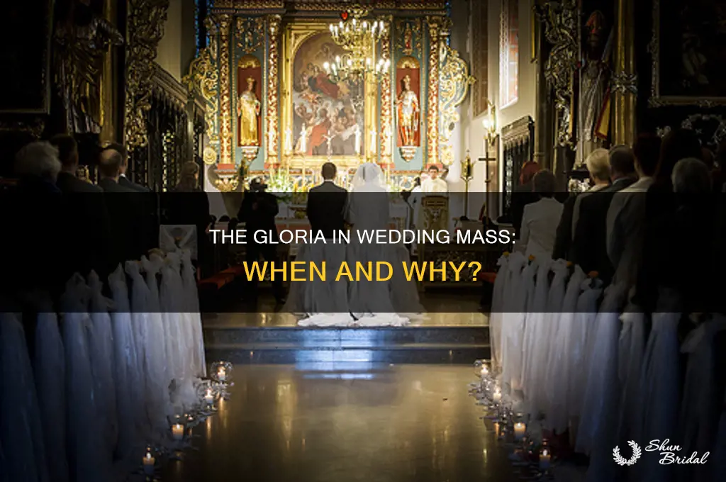 do you sing the gloria during wedding mass