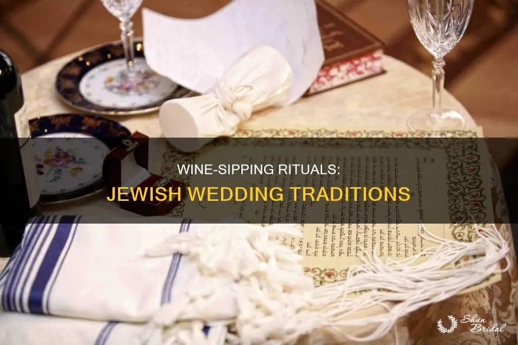 do you sip wine at jewish wedding before rings