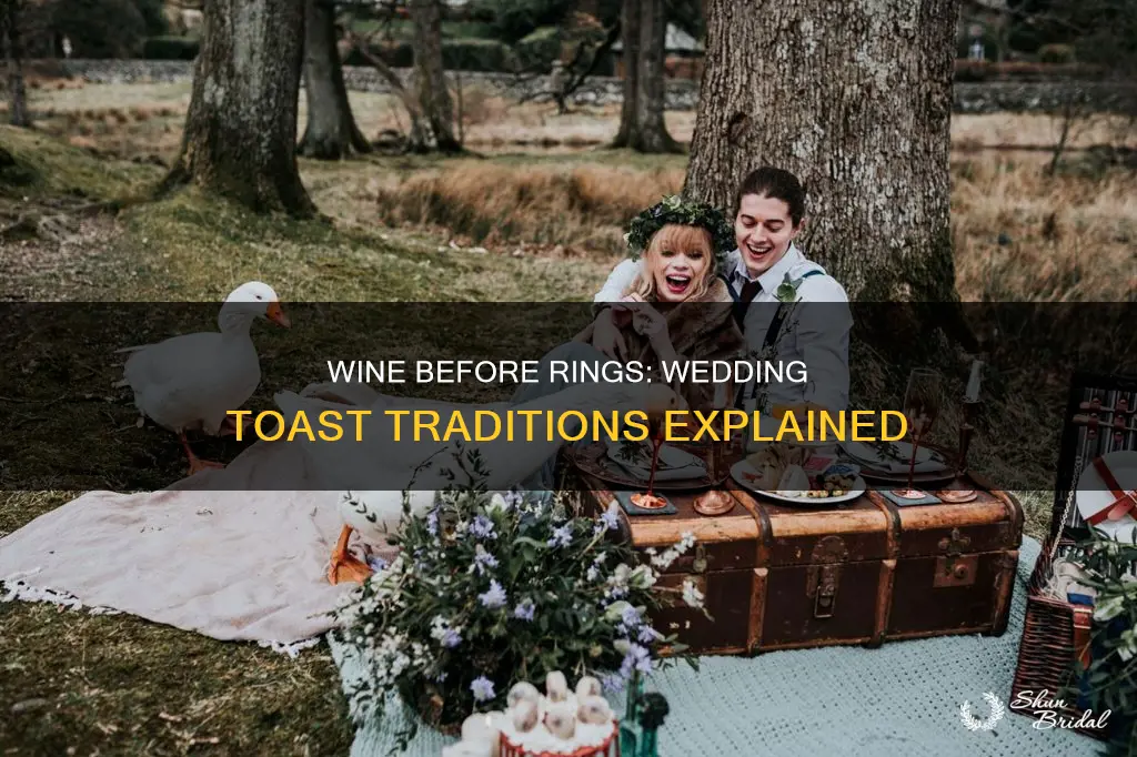 do you sip wine at wedding before rings