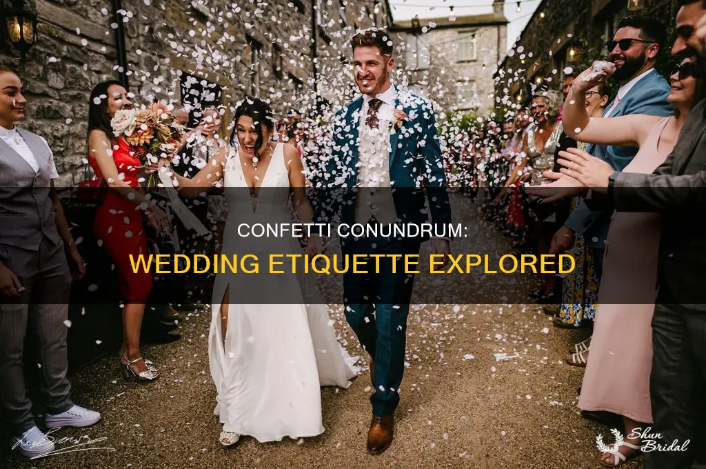 do you take confetti to a wedding