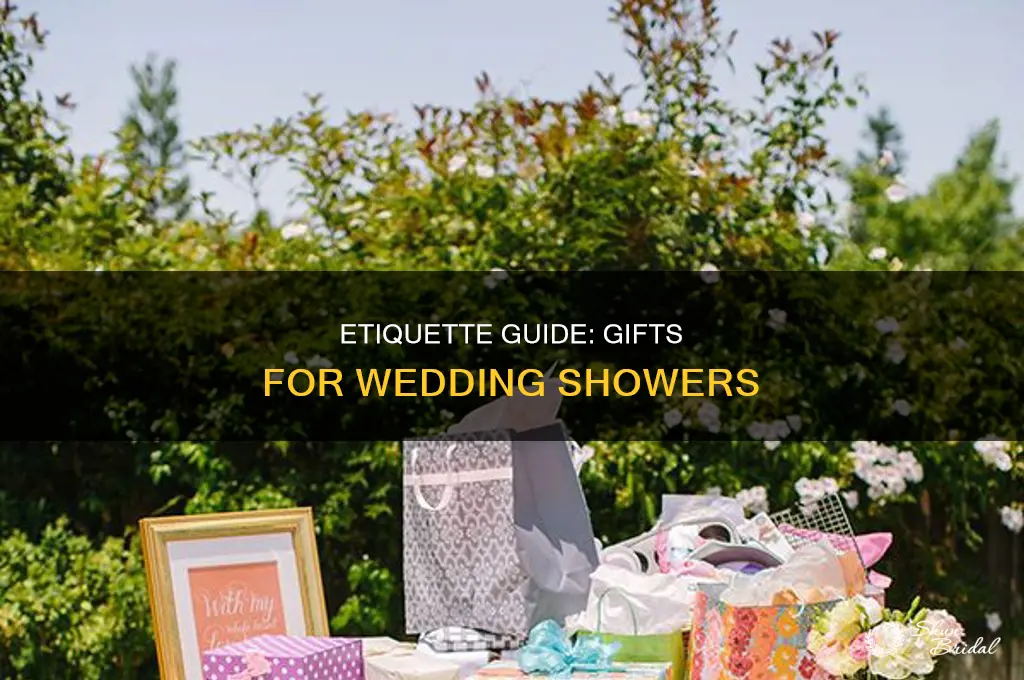 do you take presents to wedding showers