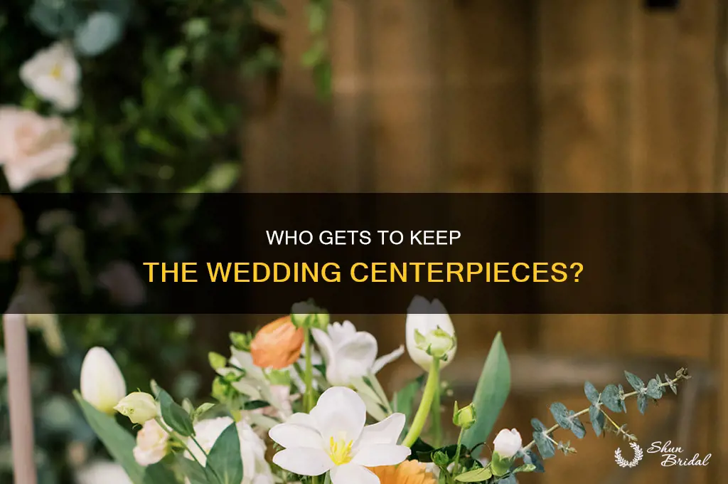 do you take the center pieces at the wedding