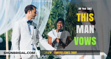 Do You Take This Man? Crafting Meaningful Wedding Vows
