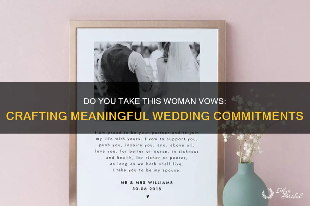 do you take this woman vows