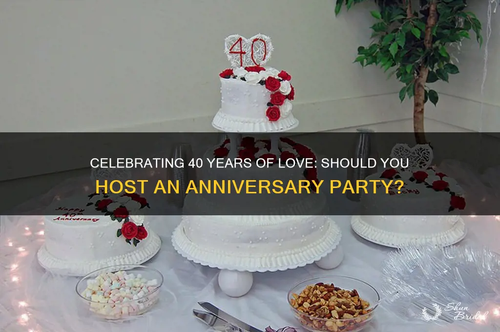 do you throw a 40th wedding anniversary party