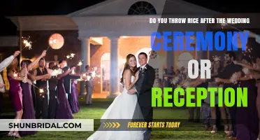Rice Toss Tradition: Ceremony or Reception Timing Explained